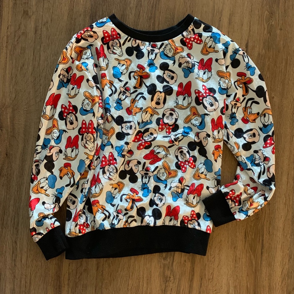 velvet mickey pull over